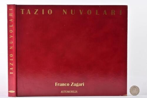 TAZIO NUVOLARI: A signed limited edition (61/100) leather-bound hardback book "Tazio Nuvolari" by Franco Zagari, signed by the author