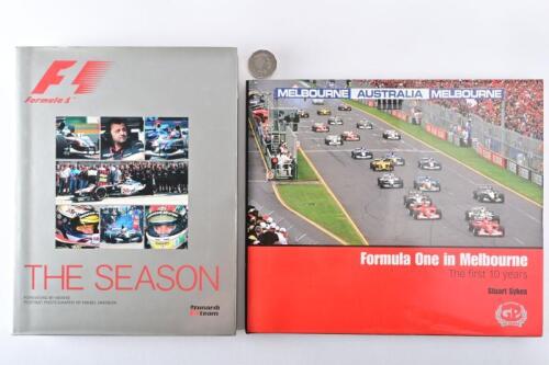 GRAND PRIX: Two hardcover books relating to Grand Prix, including "F1 The Season" 2003 yearbook