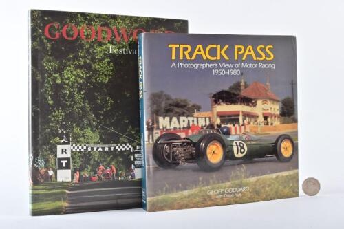 HISTORIC RACING: Two hardback books with a focus on historic racing, including "Track Pass" by Geoff Goddard with Doug Nye