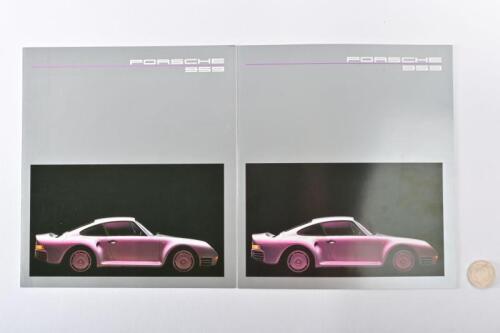 PORSCHE: Two very rare 1985 959 brochures