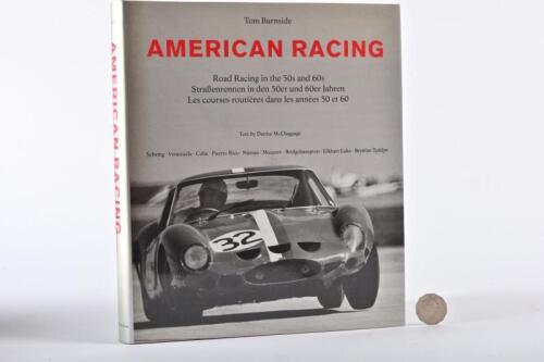 AMERICAN RACING: A large hardback book, "American Racing" by Burnside