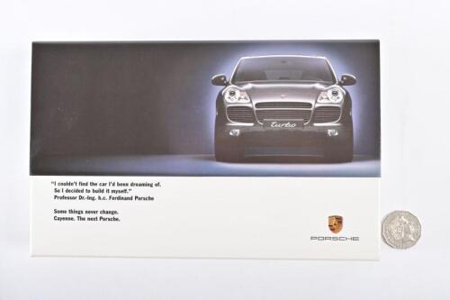 PORSCHE: 2002 Cayenne boxed introductory brochure and video cassette