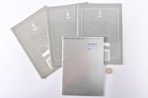 ROLLS-ROYCE/BENTLEY: Four annual reports