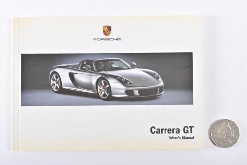 PORSCHE: Carrera GT Driver's Manual. Rare!