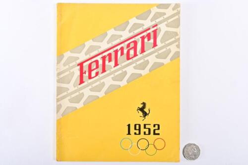FERRARI: Original 1952 Ferrari yearbook