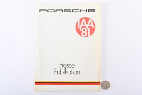 PORSCHE: Circa 1982 Porsche press kit