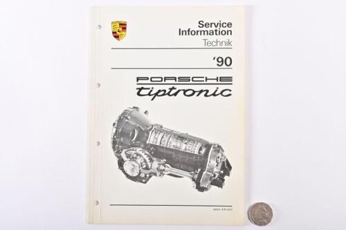 PORSCHE: 1990 Porsche 911 Tiptronic service information book