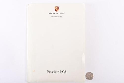 PORSCHE: Circa 1998 Porsche press kit