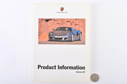 PORSCHE: Carrera GT Product Information. Rare!