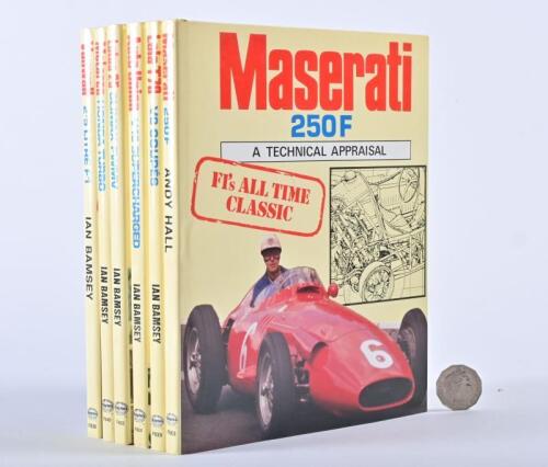 F1/SPORTS RACING: Six hardback editions of "technical appraisals" by Bamsey & Hall. Vanwall, Lola, Lotus, Auto Union, Maserati & Honda McLaren.