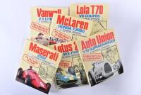 F1/SPORTS RACING: Six hardback editions of "technical appraisals" by Bamsey & Hall. Vanwall, Lola, Lotus, Auto Union, Maserati & Honda McLaren. - 2