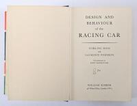 MOSS/RACING CAR DESIGN: A signed copy of "Design and Behaviour of the Racing Car", by Moss & Pomery from 1963. - 2