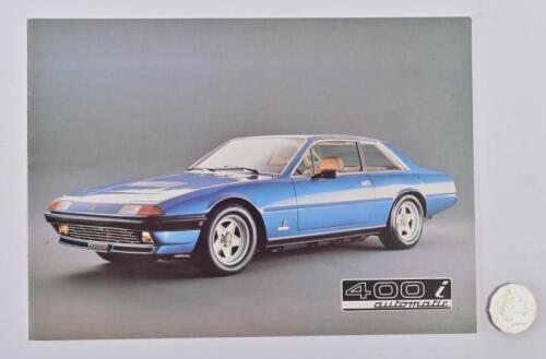 FERRARI: 1982 400i brochure.