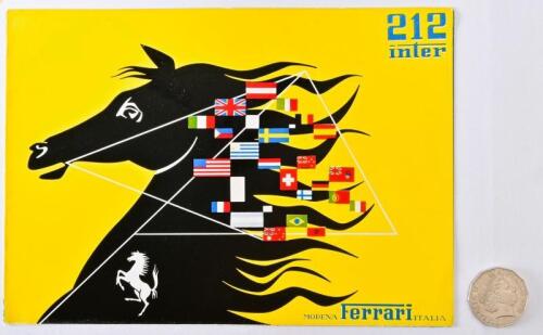 FERRARI: 1953 212 Inter sales brochure, rare.