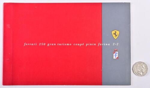 FERRARI: A circa 1959 250 gran turismo coupe pinin farina 2+2 brochure.