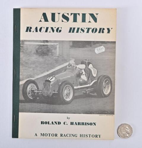 AUSTIN: "Austin Racing History", Roland C. Harrison, softback 1968 edition