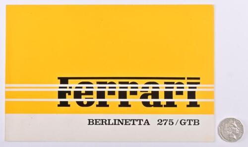FERRARI: Circa 1965 Berlinetta 275/GTB brochure