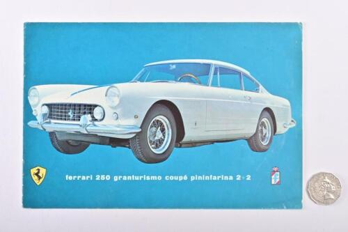 FERRARI: Circa 1962 250 gran turismo coupe pinin farina 2+2 brochure.