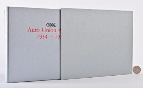 AUTO UNION/GP RACING: A large hardback book "Auto Union Album 1934 - 1939" signed by the author, in a slipcase, numbered 8/50