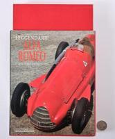 ALFA ROMEO: A hardback linen bound book in slipcover "Leggendarie Alfa Romeo" by Luciano Greggio
