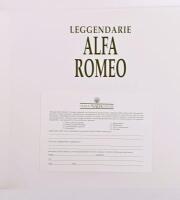 ALFA ROMEO: A hardback linen bound book in slipcover "Leggendarie Alfa Romeo" by Luciano Greggio - 3