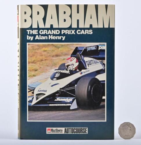 BRABHAM: A signed copy of "Brabham, The Grand Prix Cars" by Alan Henry, signed by Jack Brabham to the title page