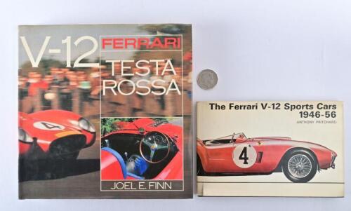 FERRARI: Two hardback books on Ferrari V-12 cars