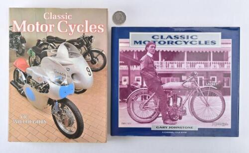 MOTORCYCLES: Two hardcover books