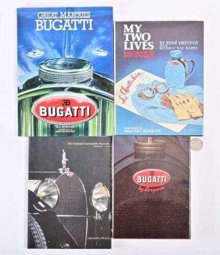 BUGATTI: A collection of four books, one signed by Dreyfus