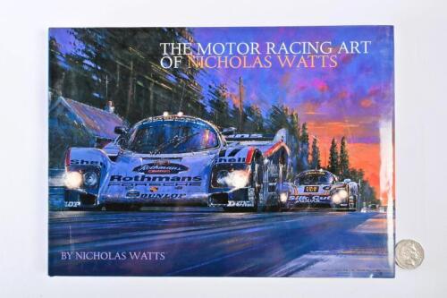 WATTS/AUTOMOBILE ART: A very large hardback book, "The Motor Racing Art of Nicholas Watts" signed by Watts, and limited edition # 400 of 1500