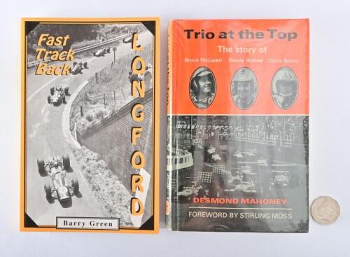 TASMAN/McLAREN: Two books relating to the champion New Zealand drivers, McLaren, Hulme & Amon, and a book on Longford