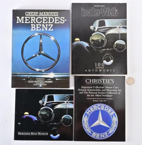 MERCEDES: Four books on Mercedes Benz including "in aller welt 100 year" edition
