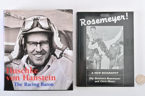 AUTO UNION/PORSCHE: Two books "Rosemeyer!" a biography of the Auto Union ace and "Huschke von Hanstein" who elevated Porsche racing cars