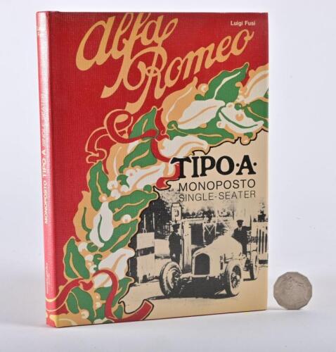 ALFA ROMEO: A small hardback book by Fusi, "Tipo A: Monoposto single-seater"