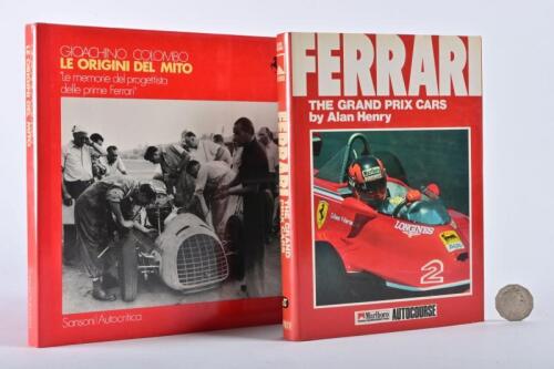 FERRARI: Two hardback books, "Ferrari: The Grand Prix Cars" and "Le Origini Del Mito"
