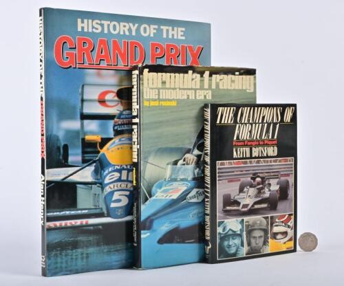 GRAND PRIX/FORMULA 1: Three hardback books, "The Champions of Formula1", "Formula 1 Racing: The modern era" and "History of the Grand Prix"