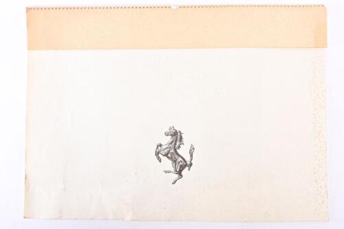 FERRARI: 1980 Ferrari issued calendar