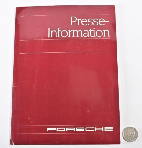 PORSCHE: 1988 Porsche Model Year press kit, 911