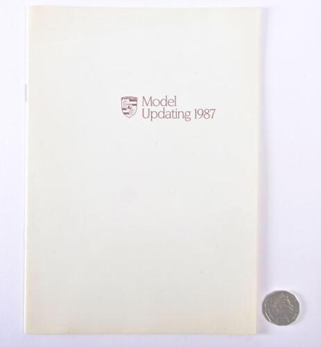 PORSCHE: Porsche issued 1987 Model Updating brochure for dealers only