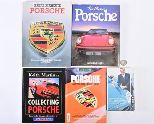 PORSCHE: Five books on Porsche, included Wiedeking hardback.