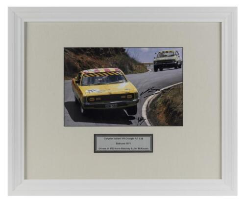 BEECHEY/McKEOWN: A signed photo of Norm Beechey & Jim McKeown in the E38 Charger at the 1971 Bathurst