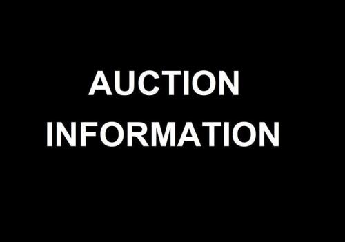 VIEWING & AUCTION INFOMATION
