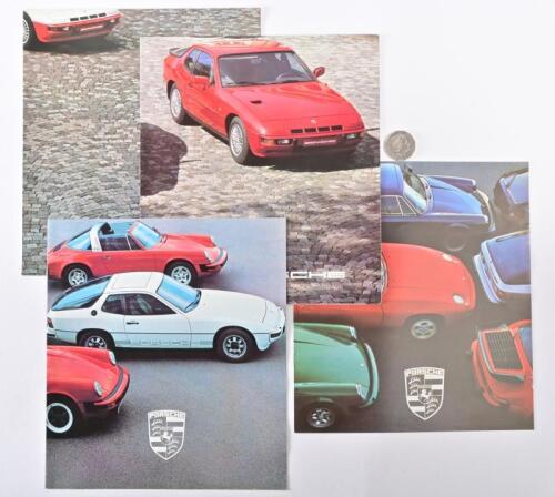 PORSCHE: Four circa 1980's 911, 924, 928 fold out brochures