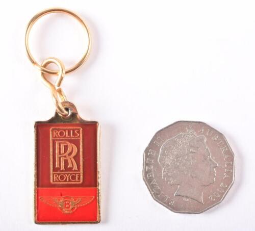 ROLLS-ROYCE/BENTLEY: An original 1980s Hamiltons 'Valued Client, Please return to' numbered '496' key ring