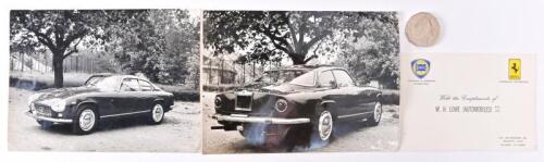 LANCIA/ZAGATO: Two Circa 1963 Flaminia Super Sport by Zagato b&w press photos.
