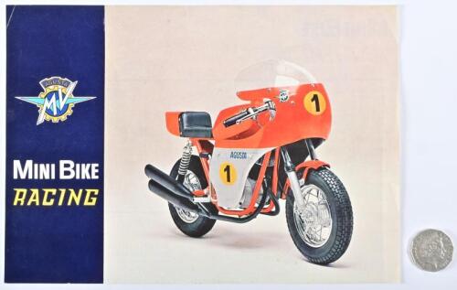 MV AGUSTA: Circa 1973 MV Agusta Mini Bike racing brochure