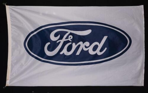 FORD: A large rectangular Ford flag
