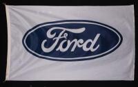 FORD: A large rectangular Ford flag