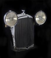 BENTLEY: A decorative Bentley MkVI display including a radiator surround and pair of P100 headlamps - 2