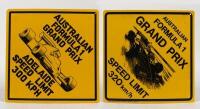 GRAND PRIX: Two Australian Formula 1 Grand Prix vinyl signs